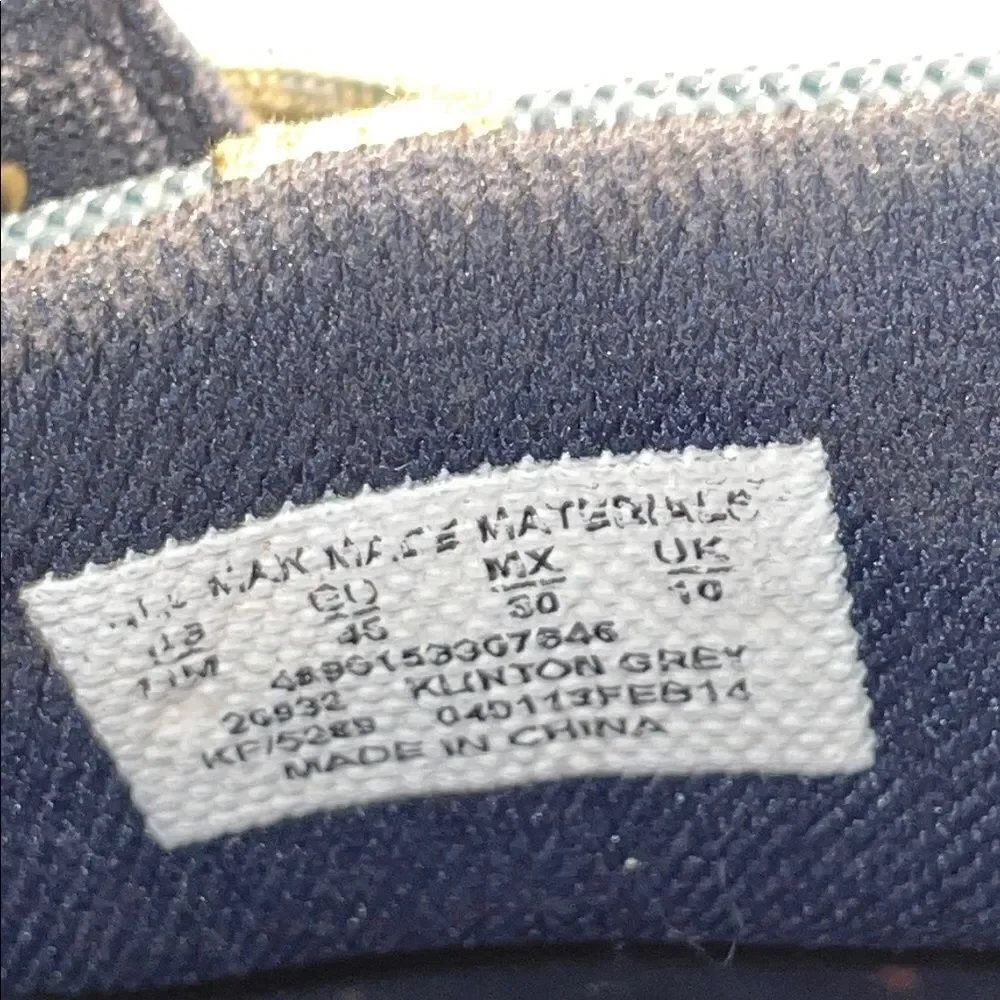 Thom McAn Gray and Blue Boat Shoes with Suede Finish